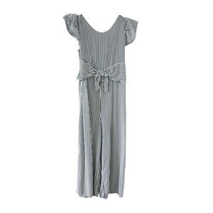 Wonder Nation Girls Romper Large 10-12 Plus Black White Stripe, Summer